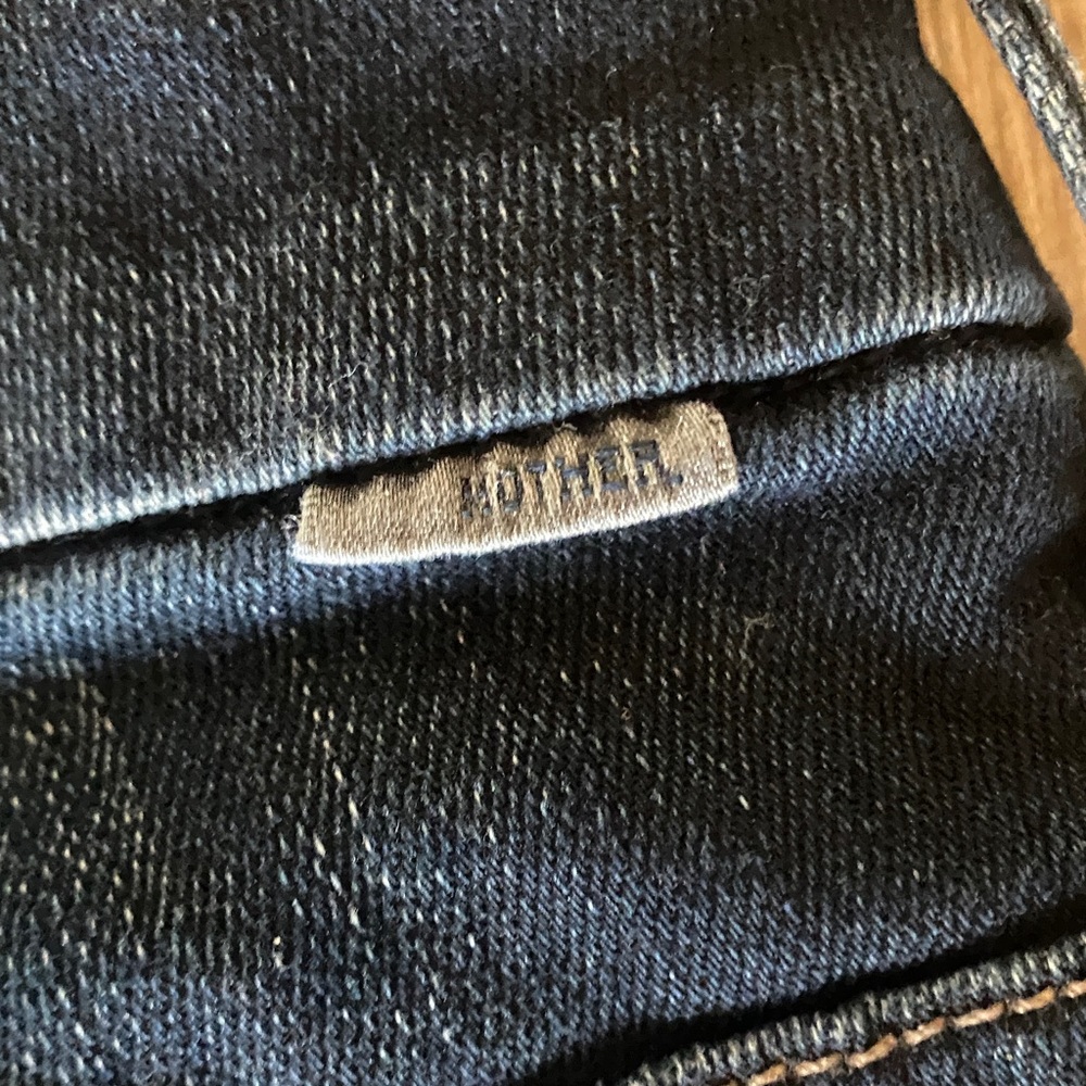 MOTHER Mother High Waisted Looker Ankle Looker Fray Night Owl Size 27 - Picture 10 of 14